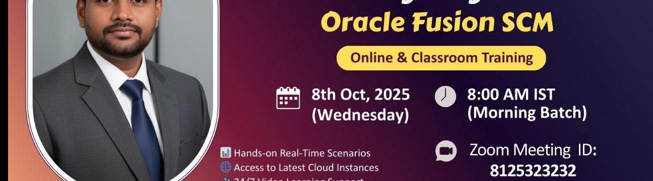 Free Fusion SCM cloud online training - Live Demo