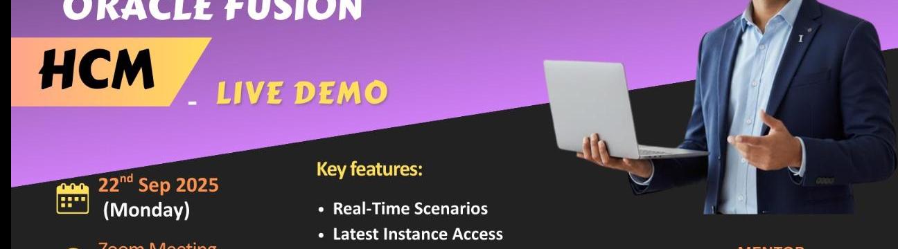 Learn Oracle Fusion HCM course - Live Demo