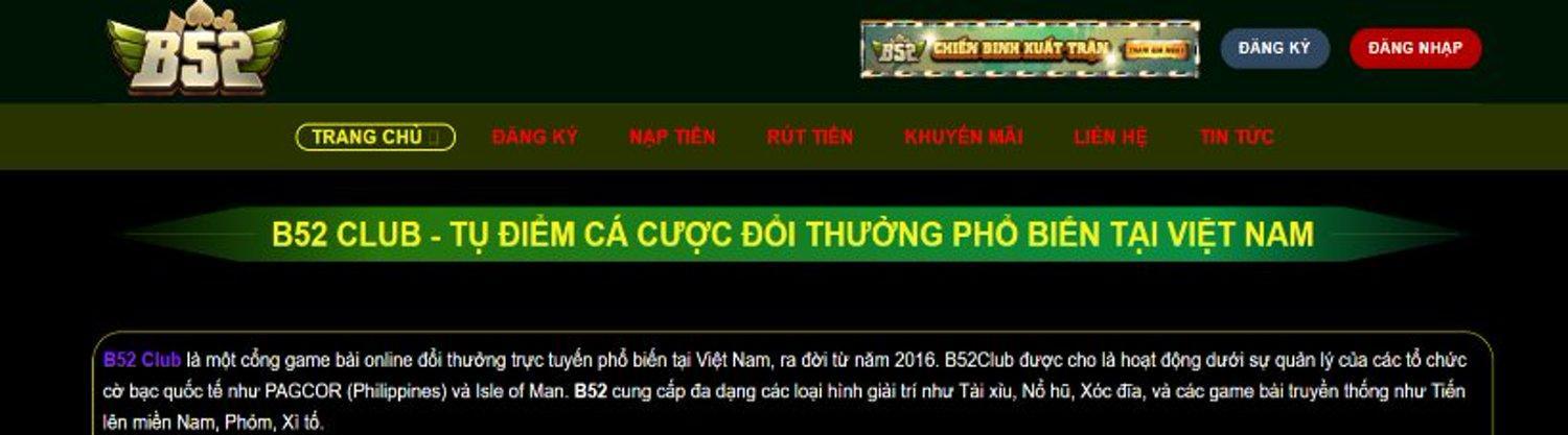 Cổng Game B52 Club