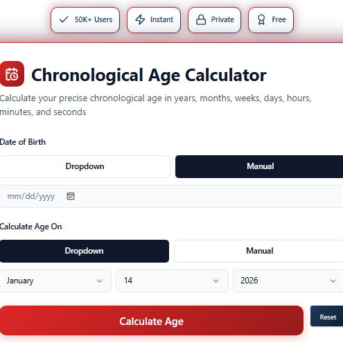 Chronological Age Calculator